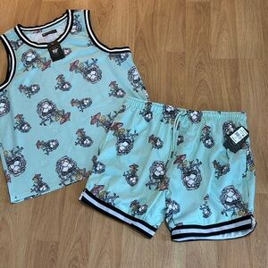Men's Graphic Short and Tank Set Size Medium NWT